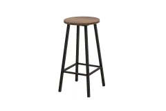 Riva 2'li Tabure Barok Siyah