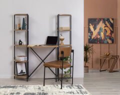 Niva Çalışma Masası Kitaplıklı Atlantik Çam