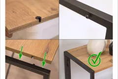 Niva Çalışma Masası Kitaplıklı Atlantik Çam