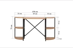Esyala Raya Çalışma Masası Atlantik Çam