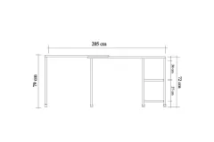 Felix Çalışma Masası 360 Derece Dönebilme Atlantik
