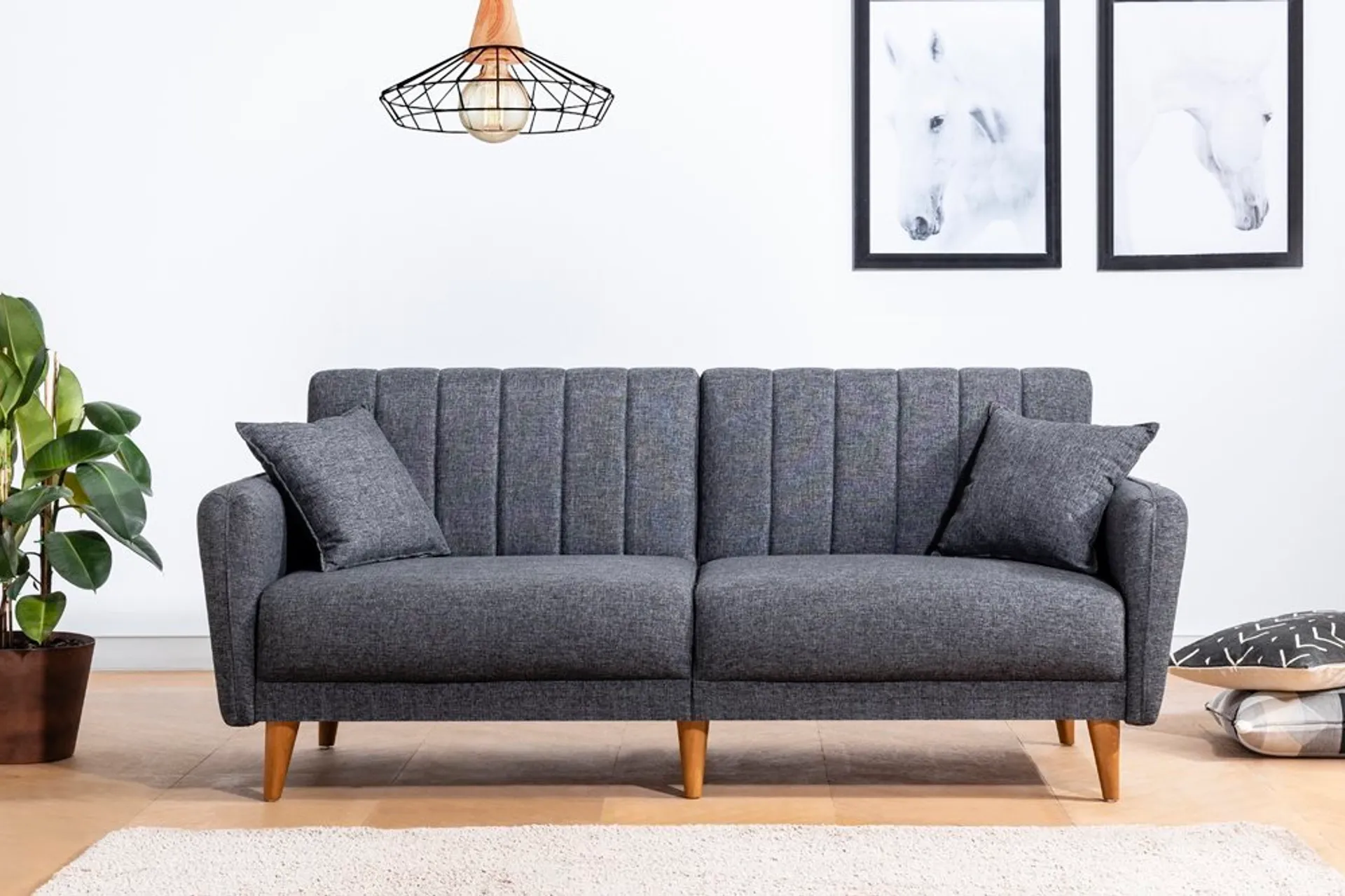 Luna Üçlü Koltuk Antrasit