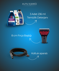 Bissell Revolution HydroSteam Buharlı Halı - Koltuk Yıkama ve Leke Çıkarma Makinesi