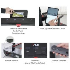 Yui X24 Pro Max Uzaktan Kumandalı Katlanabilir Koşu Bandı