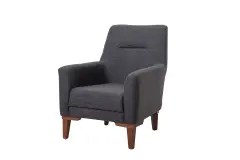 Liones Koltuk Takımı Antrasit, Ceviz Ayak